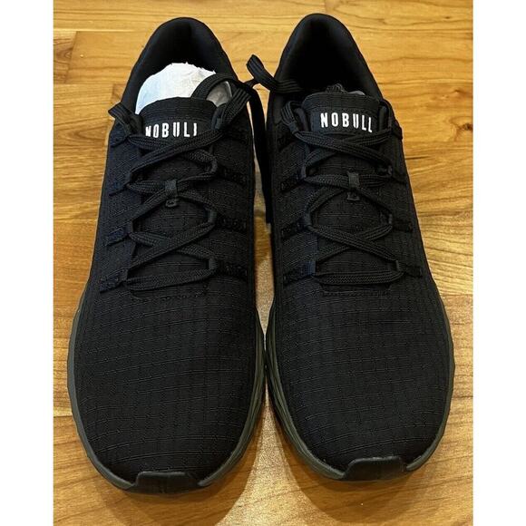 NEW NoBull Ripstop Unisex Sneakers Size Women’s 9.5 Men's 8 Black Lace Up - Picture 5 of 12